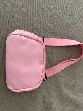 Pink Crossbody Sling Bag - Minimal Women's Shoulder Bag